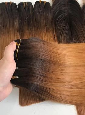 1B/27 Vietnam Straight Hair Bundles Super Double Drawn Weave