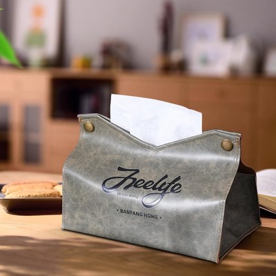 PU Leather Tissue Box Cover/ Toilet Paper Holder Household/
