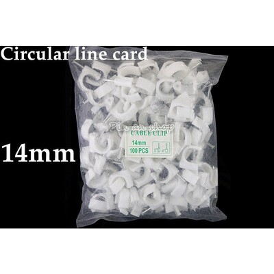Free shipping 100pcs 14mm Cable fixed Round or Circle Path c