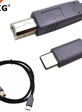 1m USB Data Cable USB 3.1 Type C Male Connector to USB2.0 B
