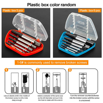 Multi-size Screw Extractor Broken Speed Out Damaged Screw Ex