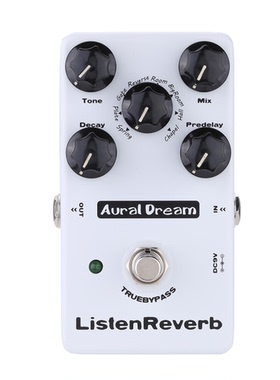 AURAL DREAM混响吉他效果器有8种混响效果包括弹簧混响钢盘混响