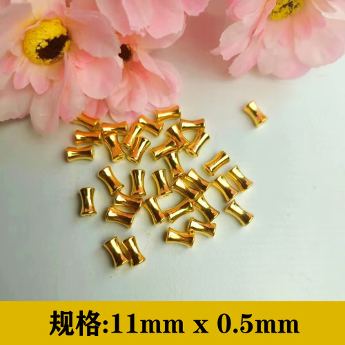 热卖2号花杆竹节珠金色银色