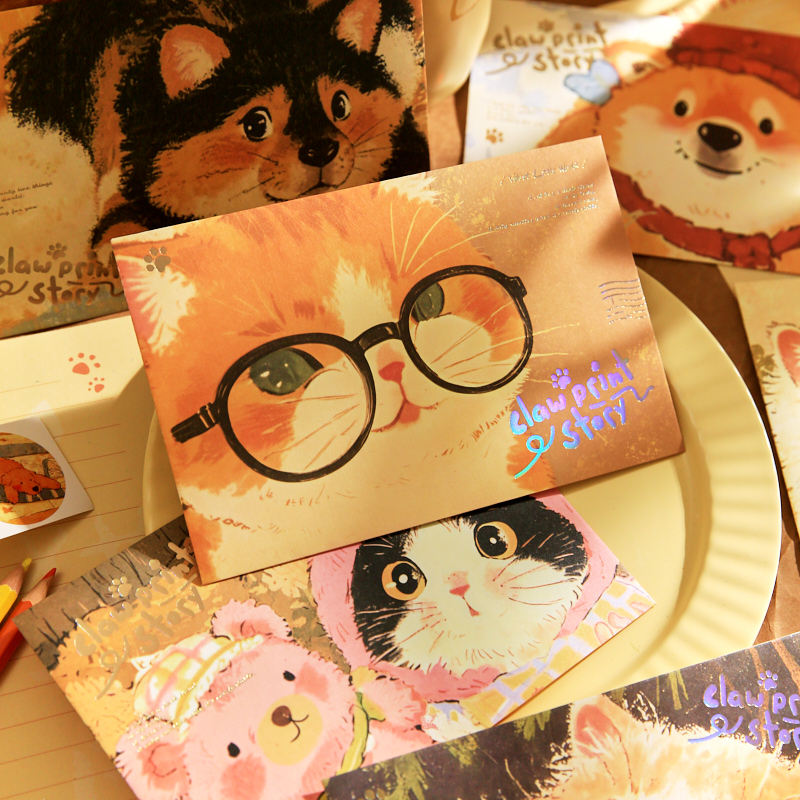 纸先生原创 | 信封 爪爪物语系列可爱萌宠原创ins风纪念祝福手写信笺信封,文具电教/文化用品/商务用品,信封,淘宝优惠券,粉丝福利购,淘宝优惠卷