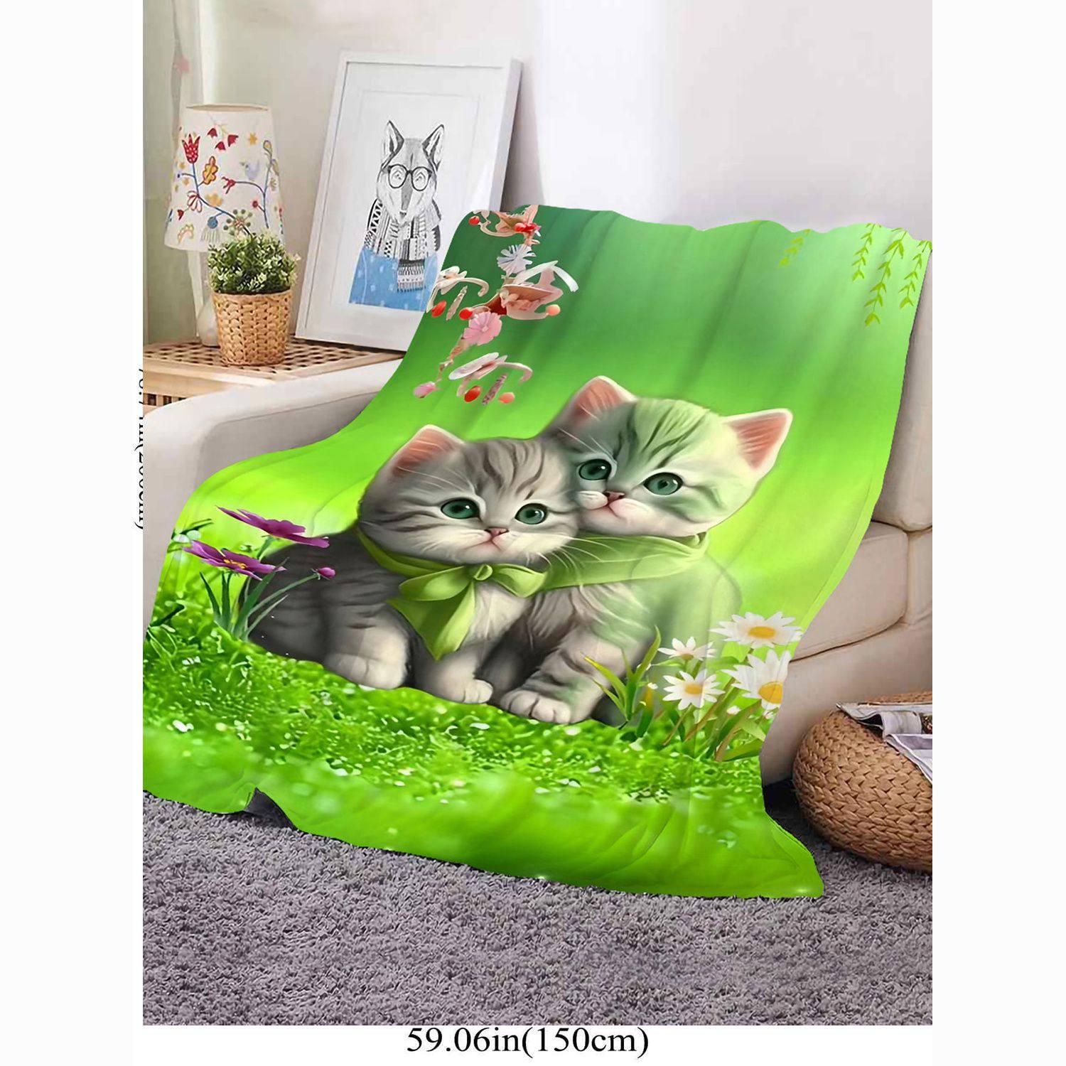 法兰绒毛毯专用午休毯子家用午睡新款可机洗时尚潮流个性盖毯盖毯