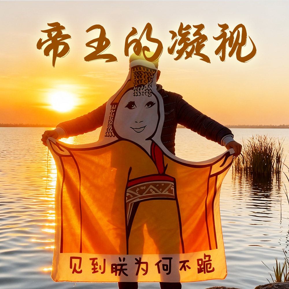 见朕为何不跪网红搞笑皇帝龙毯