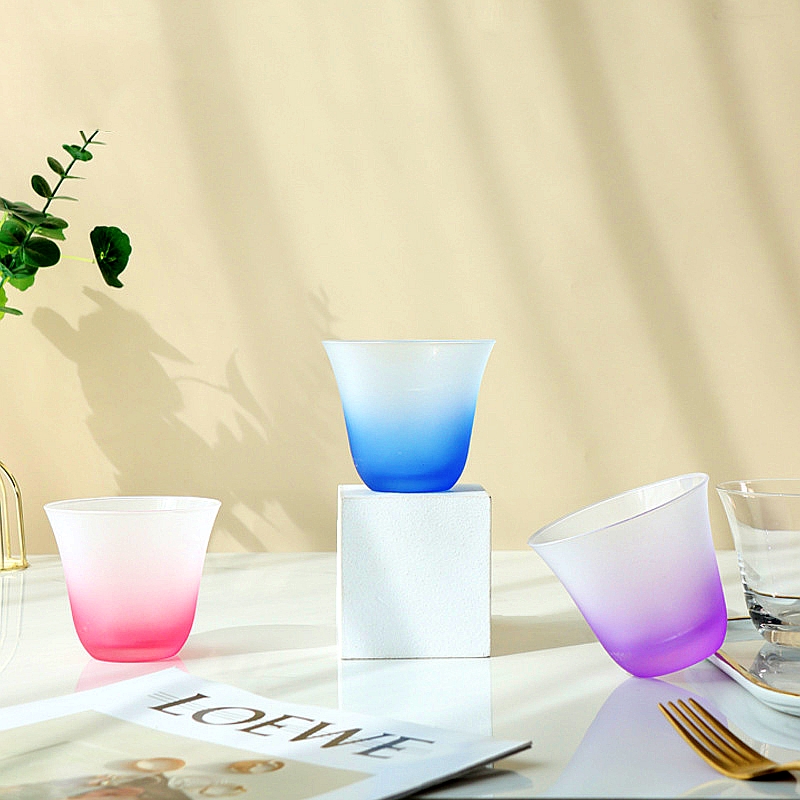 回畔森林北欧玻璃200ml口杯渐变