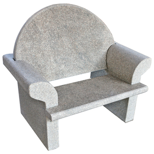 花岗岩户外庭院室外仿古石椅石凳子石头靠背椅公园休闲豪华石椅i.