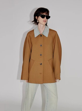 【佳雪佳敏直播精选】PHISM春秋新品龟背廓形外套女复古千鸟格