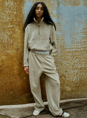 PHISM【新品首发】25年秋冬新品双面绒卫裤保暖亲肤休闲裤