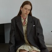 PHISM秋冬新款 佳雪佳敏直播精选 毛边西服外套女进口西装