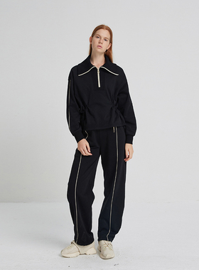 PHISM双芽边阔腿两穿卫裤803P01