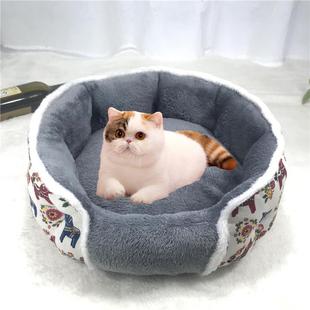 保暖四季 猫窝全可拆洗防抓耐咬冬季 通用宠物狗窝小型犬窝垫床用品