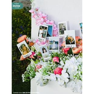 富士拍立得相纸mini3寸胶片照片纸迷你白边卡通花边立拍得徕卡纸