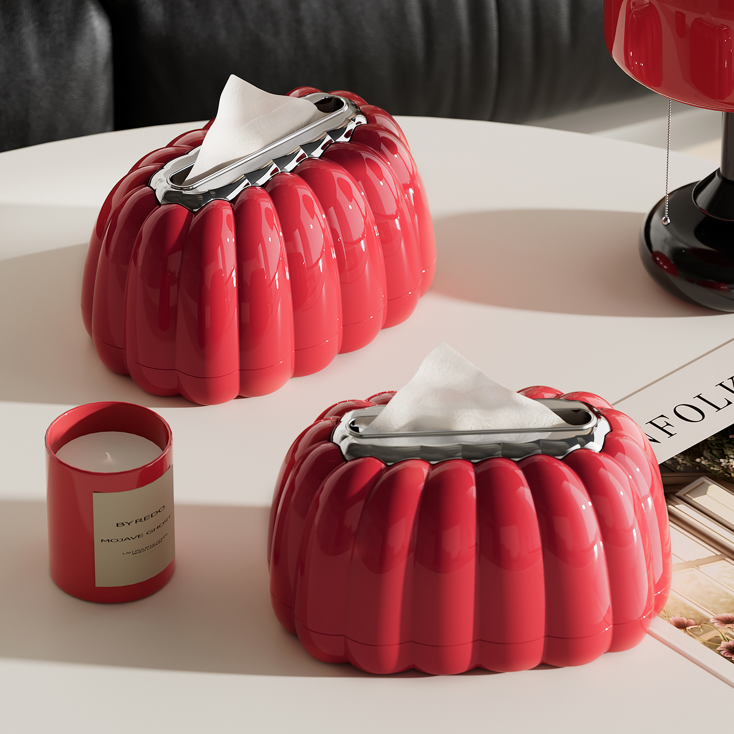 复古风南瓜造型纸巾盒