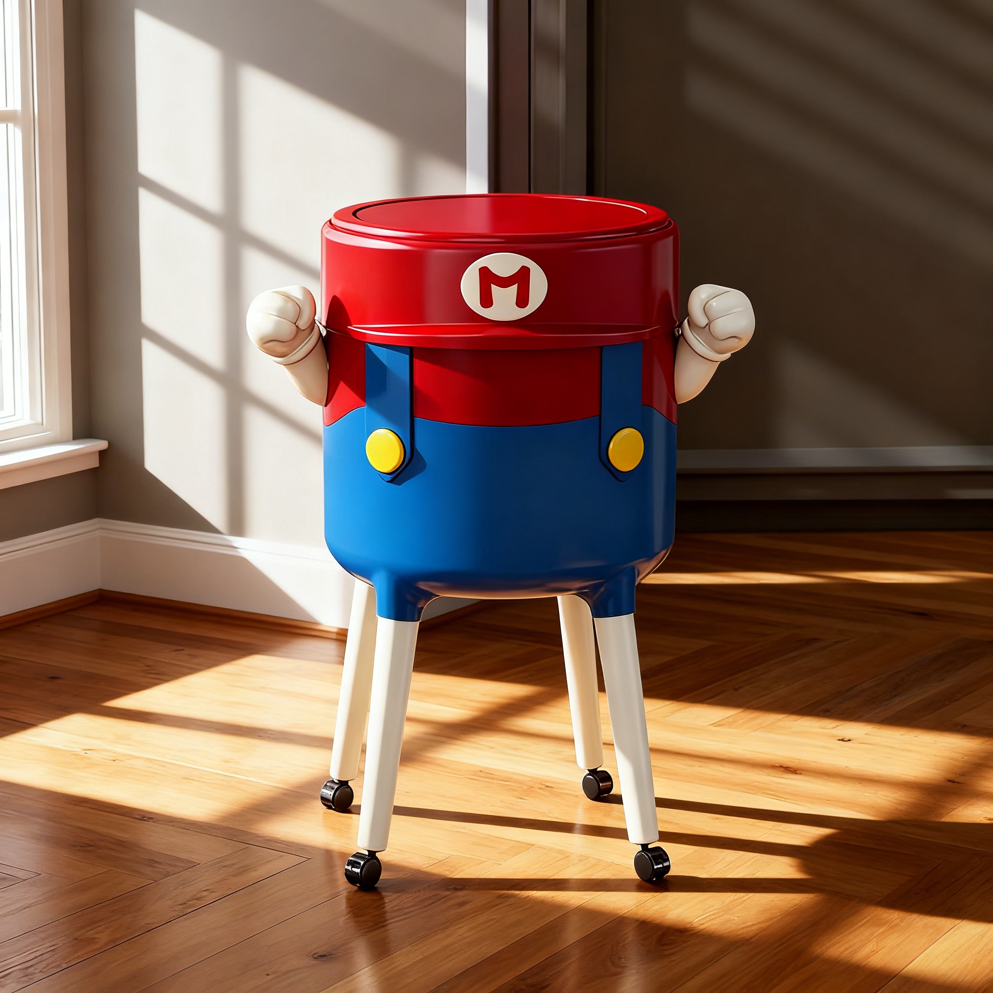 高脚垃圾桶免弯腰万向轮卫生桶