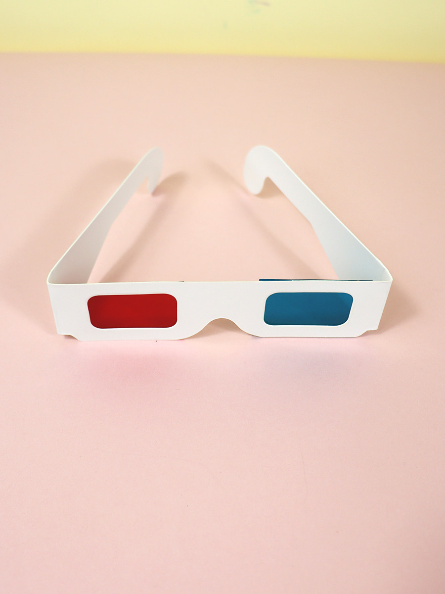 红蓝3d眼镜科学实验材料包 儿童科技制作手工diy课堂益智早教玩具