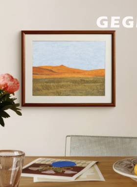 赤漠长歌】GeGe卧室书房餐厅挂画高级感北欧复古玄关中古风客厅画
