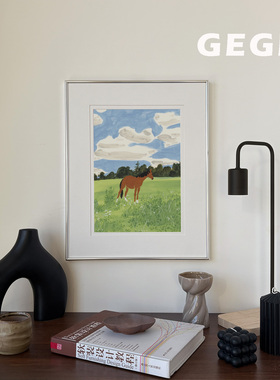 云闲驻马】GeGe卧室可定制画北欧客厅复古玄关书房餐厅 ins风挂画