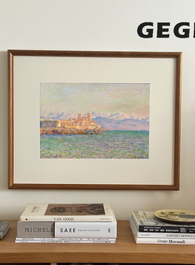 莫奈风景】奶油风小众感艺术挂画法式浪漫客厅餐厅卧室床头装饰画