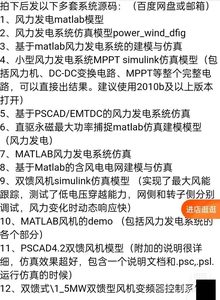 MATLAB/simulink风力发电仿真，双馈风机模型空气动力学模型源码