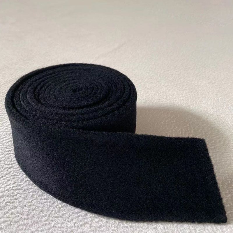 黑色双面呢羊绒大衣腰带装饰通用羊毛呢大衣配饰配件蝴蝶结百搭女