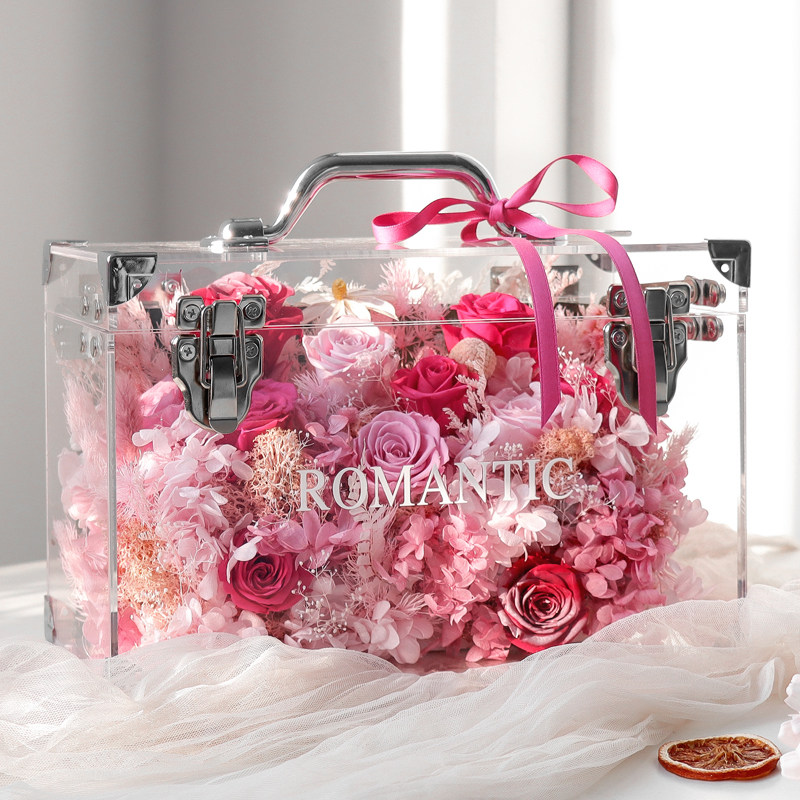 情人节告白礼物永生花爱丽丝手提花箱温馨花园方盒生日送女友求婚,节庆用品/礼品,创意礼盒/礼品套组,淘宝优惠券,粉丝福利购,淘宝优惠卷