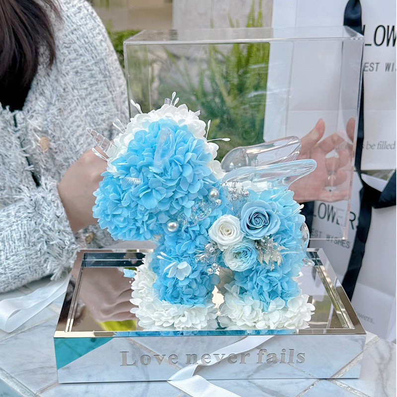 永生花绣球独角兽玫瑰生日礼盒