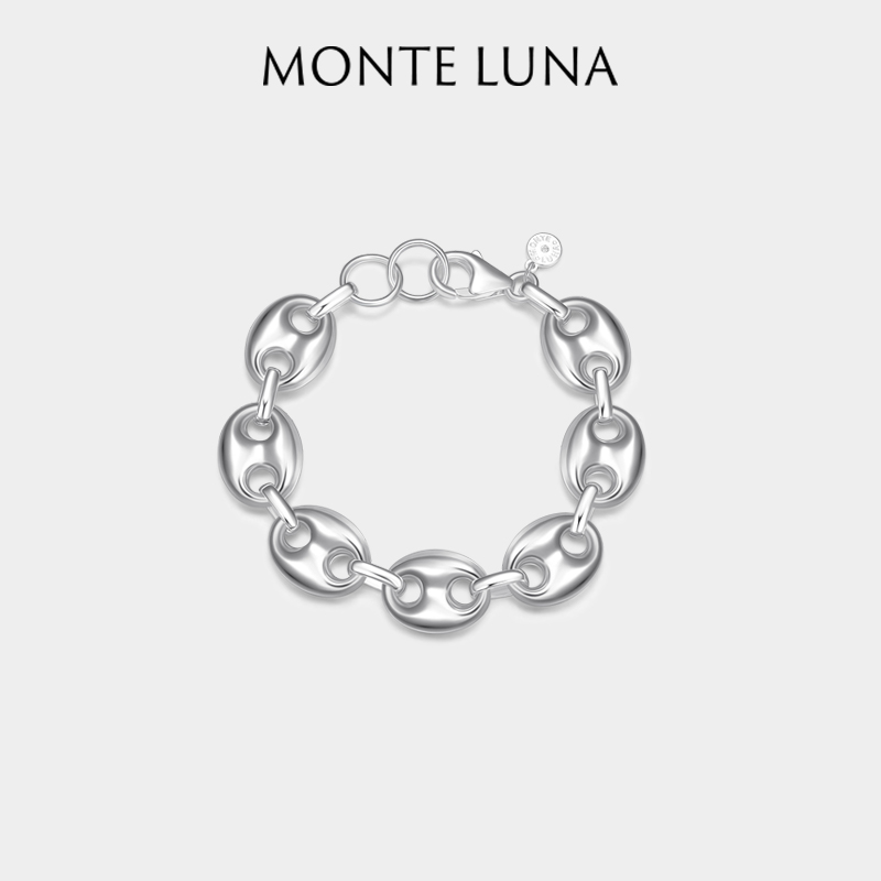 MonteLuna纯银猪鼻子手链