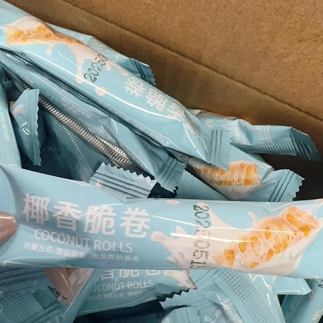 椰子味蛋酥卷鸡蛋卷饼干脆皮办公休闲食品追剧解馋小零食整箱爆款