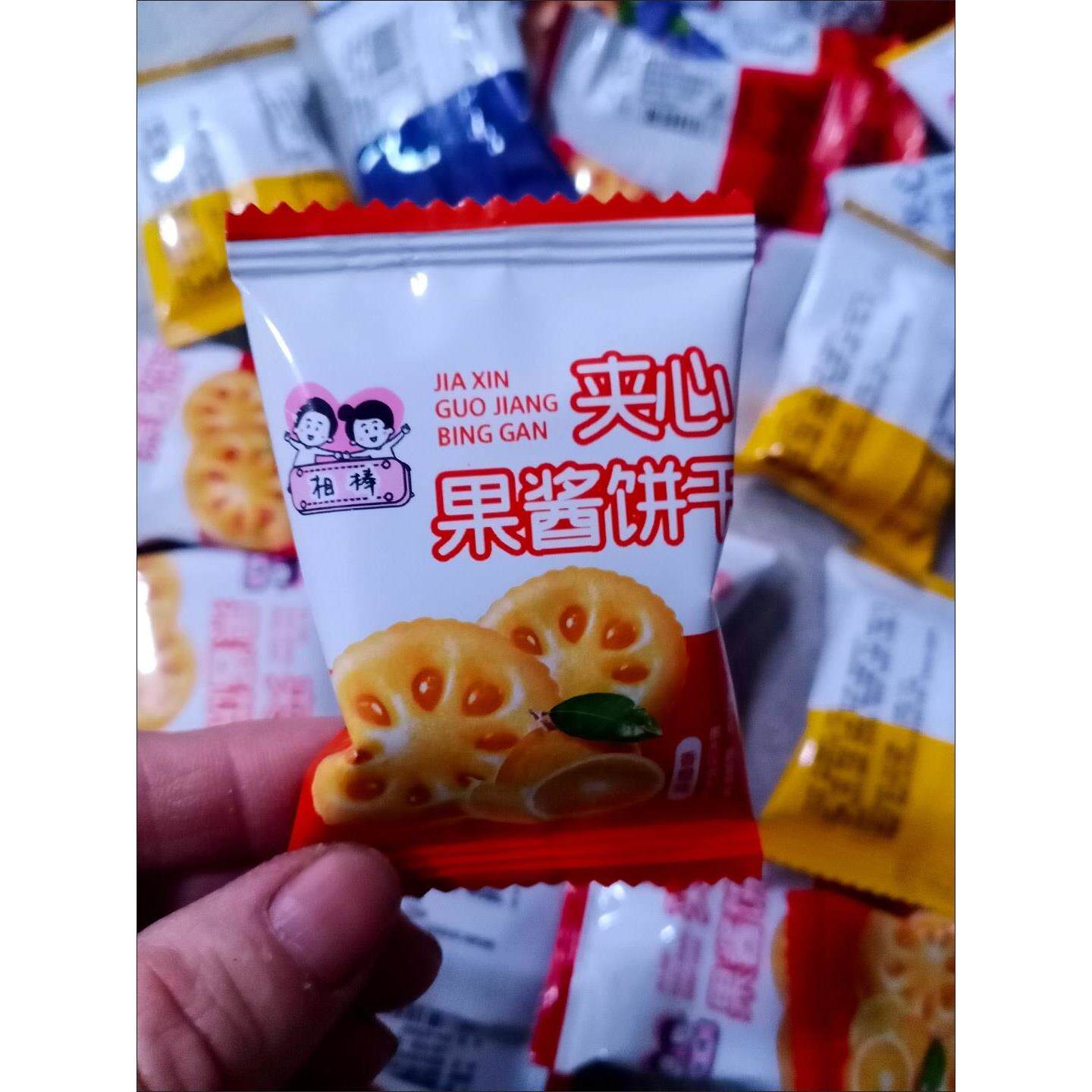相棒【抢一大箱】果酱夹心饼干零食网红休闲食品独立包装整箱