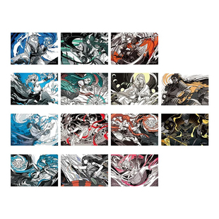 正品 非人哉仙山琼阁系列明信片套装原创拉丝银收藏卡牌礼物