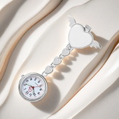 桃心护士表学生考试胸怀表夜光简约复古可爱天使少女口袋便携挂表