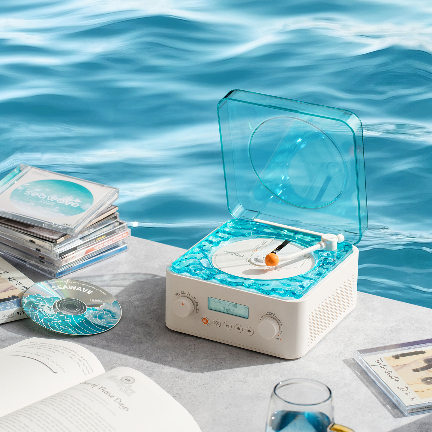 KAWOO听海CD机音响白噪音氛围灯