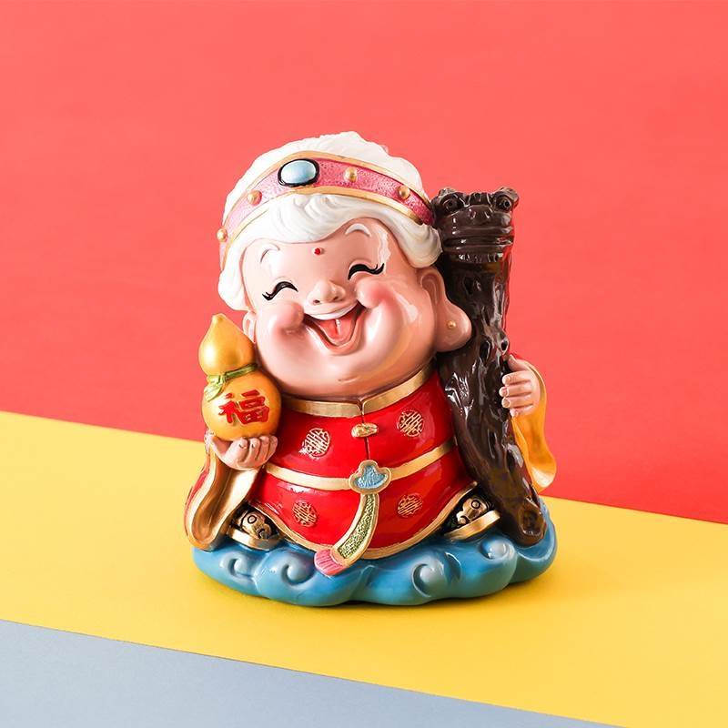 速发寿星公老寿星摆件寿翁福送老人生日礼物婆长辈老年礼祝寿贺寿