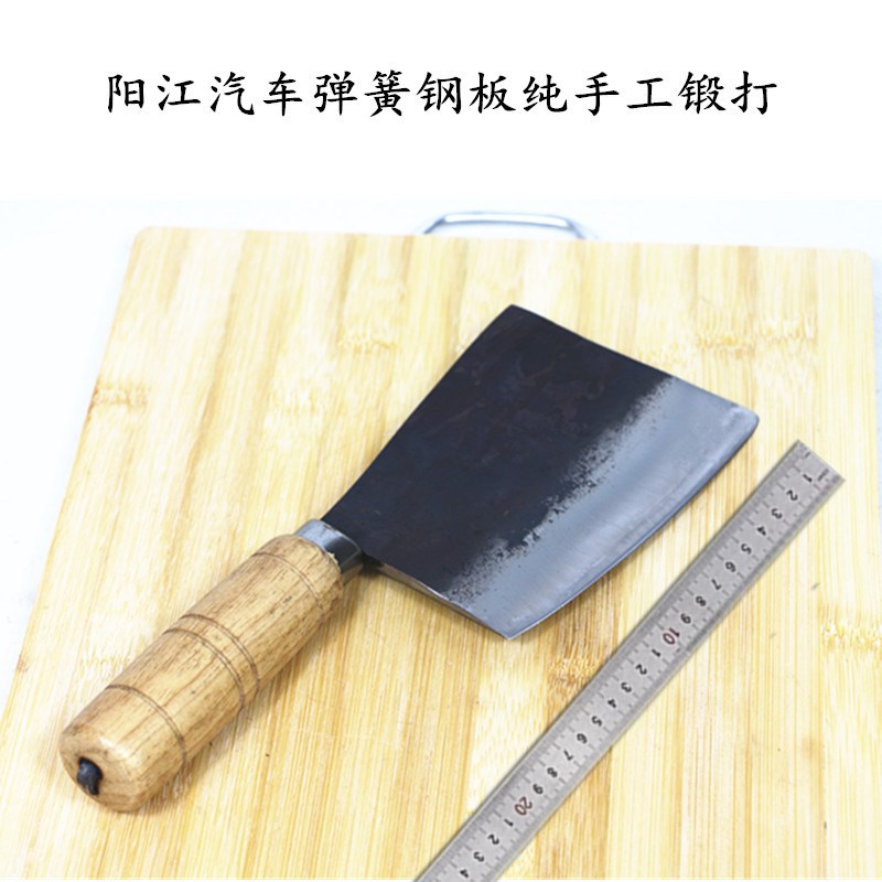 速发商用刀具手工锻打砍骨刀剁骨卖老式碳钢刀刀肉档斩筒剁刀骨鱼