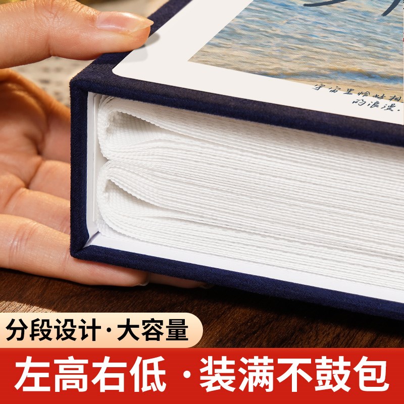 速发小相册本纪念册单页式大容量家庭情侣5寸6寸100张照片收纳影