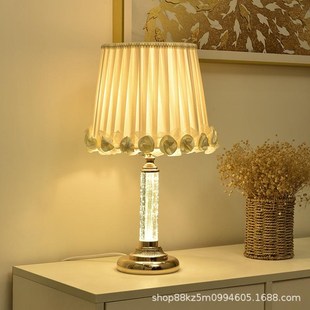 速发欧式台灯卧室少浪漫温馨创意时尚可调控节度遥亮家用床头灯