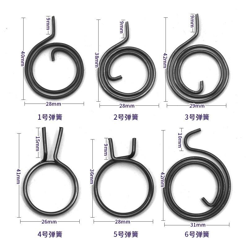 速发门锁把手卡簧复位扭簧件钢大门锁具配防通用绣盗锁弹簧大全图片