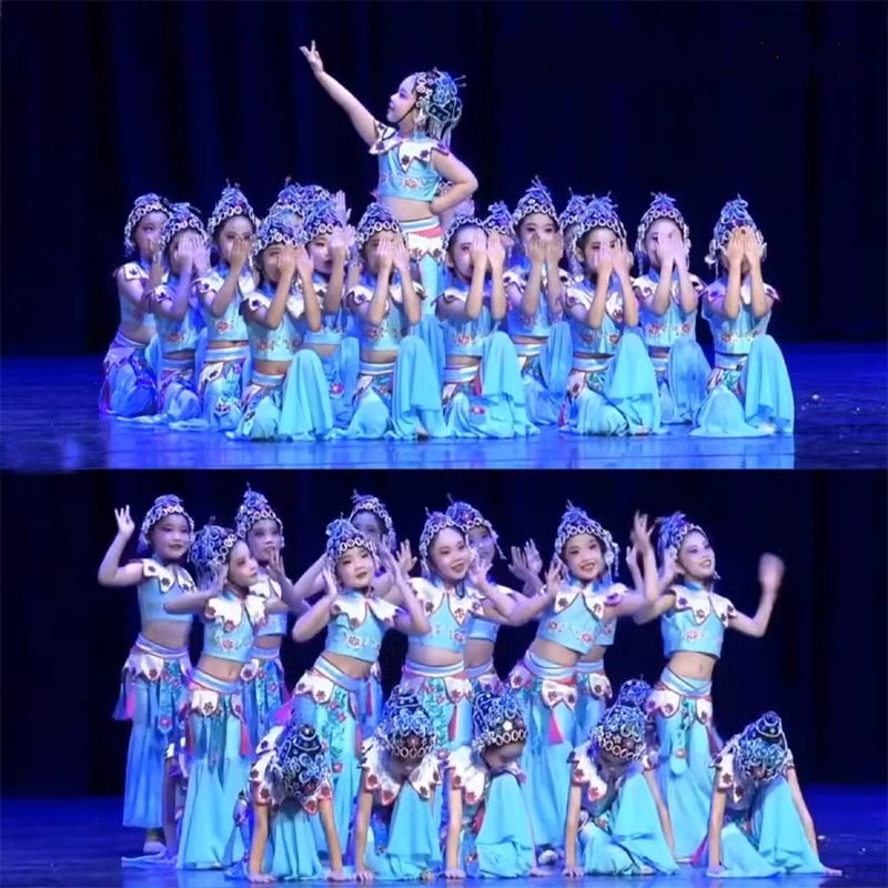 现货速发小戏骨演出服装六一儿童粉墨俏花旦舞蹈服京剧小戏迷红娘