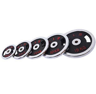 速发乌鲁木通直发电镀杠1片举重片哑铃杠铃齐用2.5KG5KG铃0公斤家