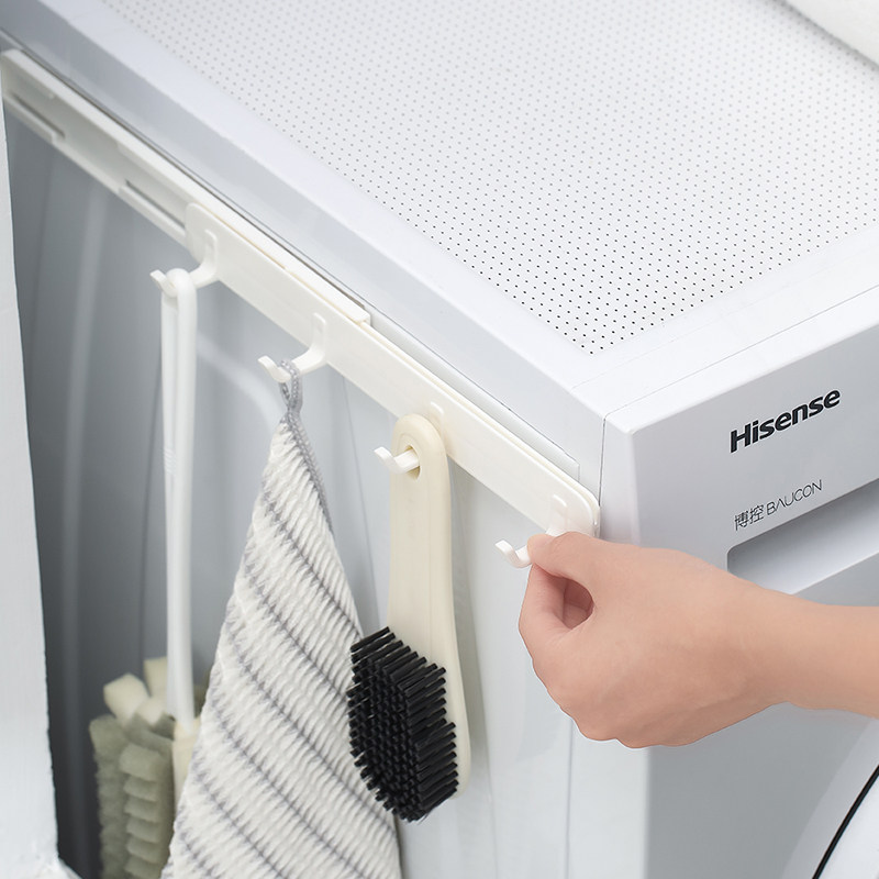 速发可伸缩缝隙挂壁抽拉式免打孔化挂厨房挂架钩妆室浴室整体橱柜