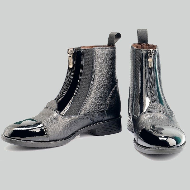 速发马术马靴训练防骑士真耐马装备短靴男滑赛磨透气骑行皮靴