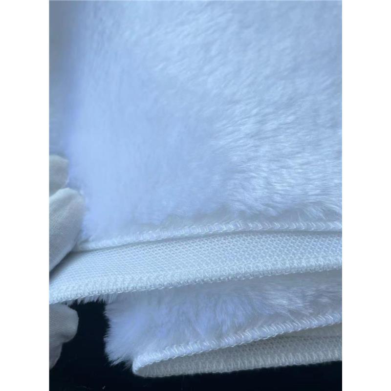 速发白色黑色毛绒布料珠宝柜台布展示垫布手机柜台垫底布饰品垫背