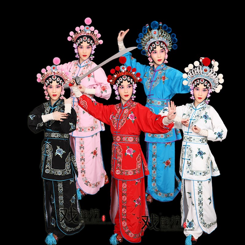 速发戏曲戏剧古装舞台表演马衣裙战旦衣 青白蛇打衣 刀武旦戏服装