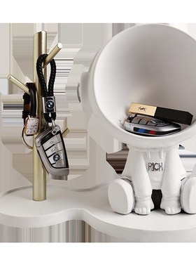 速发轻奢风宇件摆收纳员航创意入户玄关桌面太空人家居客厅装饰品