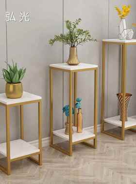 速发摆件客厅角几简约边奢创意落地大号沙发电视旁柜轻装饰品