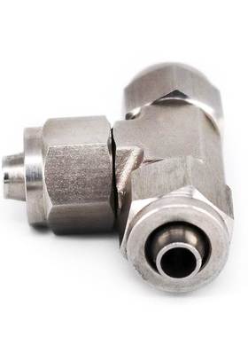 亚德客型 ABE4 ABE6 ABE8 ABE10 ABE12 MM 锁母三通气管快插接头