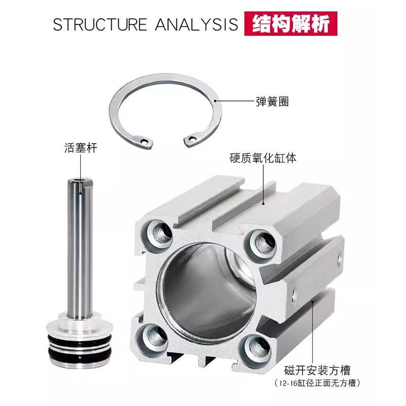 KLH金龙发薄型气缸KSDA12/16/32/63/80-40-20-25-50-10-30-75-S-B
