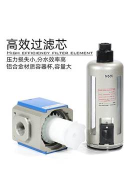 亚德客空气油水过滤器GF200/300/400/600-/06/08/10/15/20/25支架